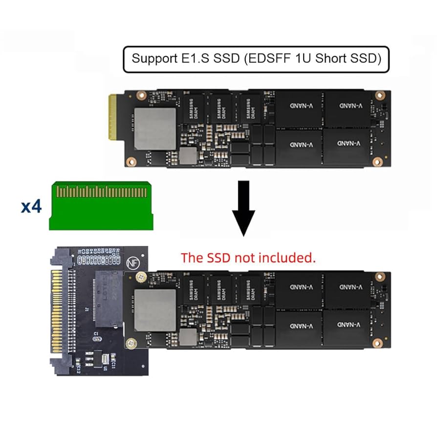 Amazon.co.jp: xiwai P4511 E1.S キャリア U.2 SFF-8639 ホスト