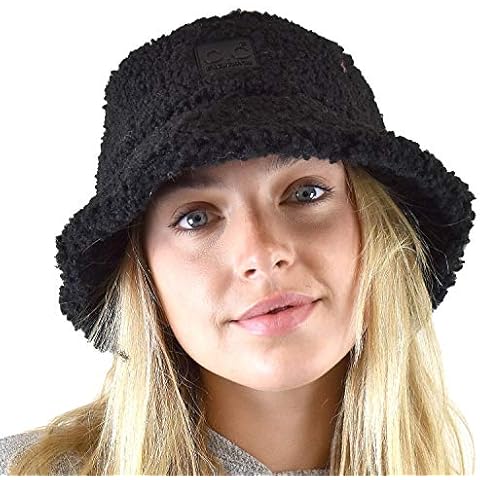 C.C Women's Winter Faux Fur Bucket Hat Cover