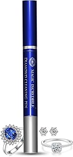 ダイヤモンドリングクリーナーペン、クイック&ポータブルジュエリークリーナーペンスティック ゴールド、ホワイトゴールド、ダイヤモンド、様々な宝石用, Pack of 1, 宝石、ダイヤモンド、クリスタル, ダイヤモンド、モアッサナイト、ルビー、サファイア