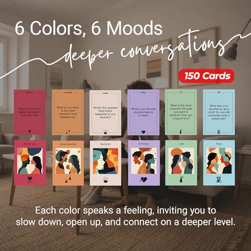 deeper connection couples conversation cards with 150 deep questions to build intimate connection amp trust relationship card game for date nights wedding and anniversary gifts