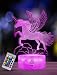Unicorn Gift Unicorn Night lamp for Kids, 3D Light 7 Colors Change with Remote Holiday and Birthday Gifts Ideas for Children Girl (Unicorn2)