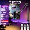 Ortizan USB Gaming Microphone, Condenser Microphones for PC, PS4/5 and Mac, Noise Cancellation podcast microphone with Mute, Reverb, Monitoring, Adjustable Arm, Filter for Streaming/Recording/YouTube #5