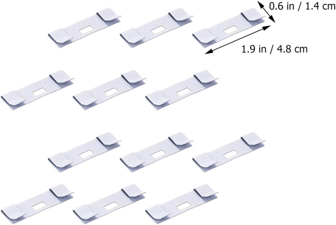 Blind Vane Saver Repair Tabs, White 89mm 12pcs Metal Vertical image 2