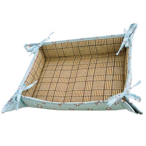 TOBBOMEY Colchoneta de Verano para Mascotas Tamaño S 40-50 CM Color Azul Hielo Tapete Refrescante para Perros y Gatos Cama Antialérgica sin Sustancias Nocivas