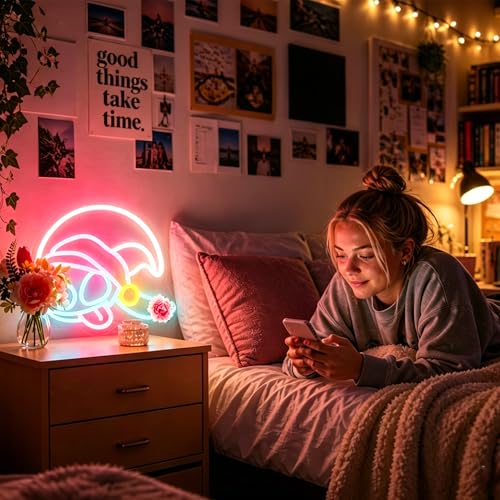 Image of Neon Sign, FPLL Neon Signs for Wall Decor Cute LED Sign for Man Cave Game Room Home Decor Bar Beer Light up Signs - USB Powered