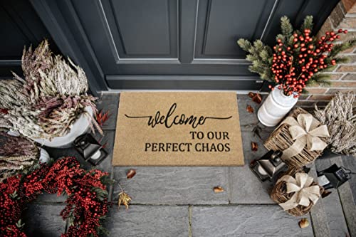 Hanse Home Fußmatte Kokos 45x70cm – rutschfeste Schmutzfangmatte Natur für Innen, Fußabtreter Welcome Lustig Kokosfaser Kokosmatte für Eingangsbereich & überdachten Außenbereich