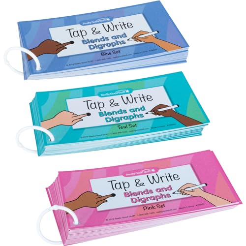 Image of Really Good Stuff Tap and Write Blends and Digraphs - 124 Cards