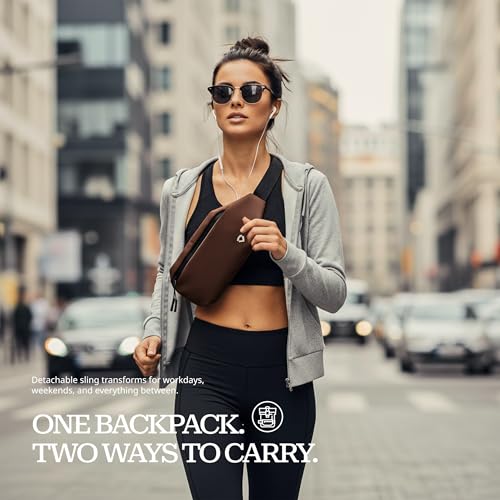 Image of Verage Roll Top Laptop Backpack Waterproof PU Lather Travel Backpack Expandable Work Carry On Backpack for Men Women
