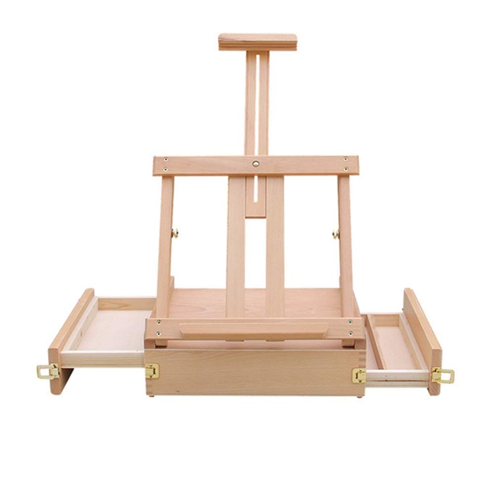 NGDFGR Easel Easel Desktop Drawer Easel Folding Desktop Art Toolbox Art Easel Table Decorationen Easel,