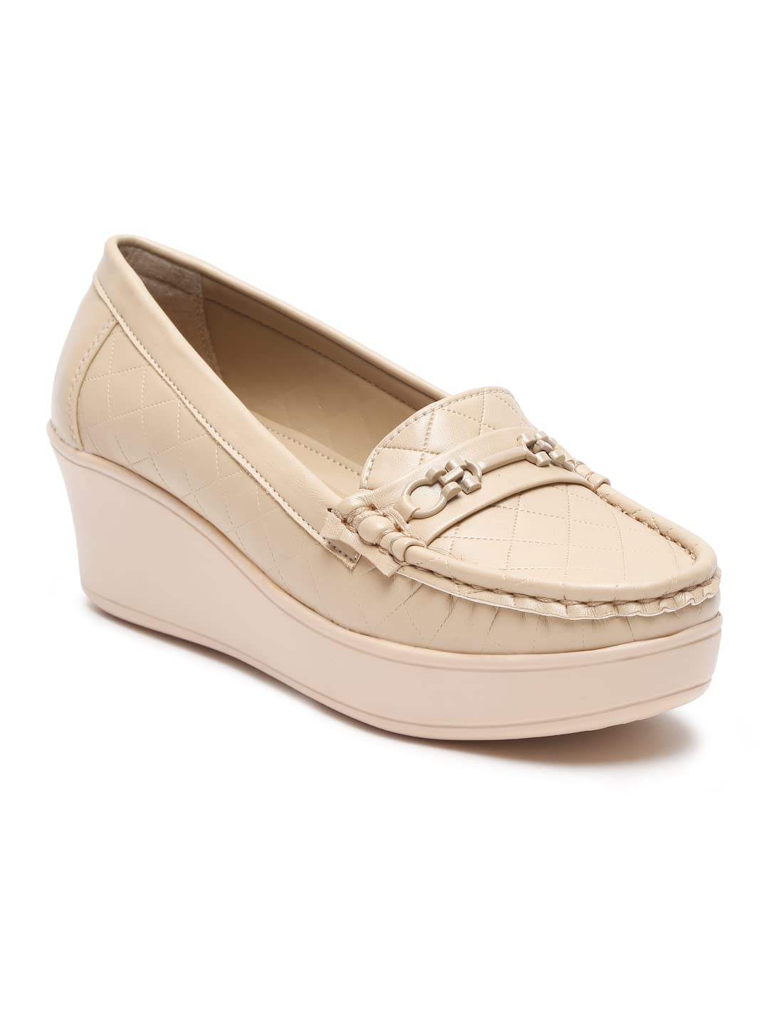 Flat n Heels Womens Beige Loafer FnH GS-151-BG (B0C6KWPY6M) Amazon Price History, Amazon Price Tracker