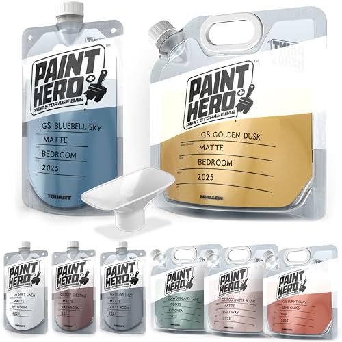 Paint Hero 8 Pack Airtight Paint Storage Bags