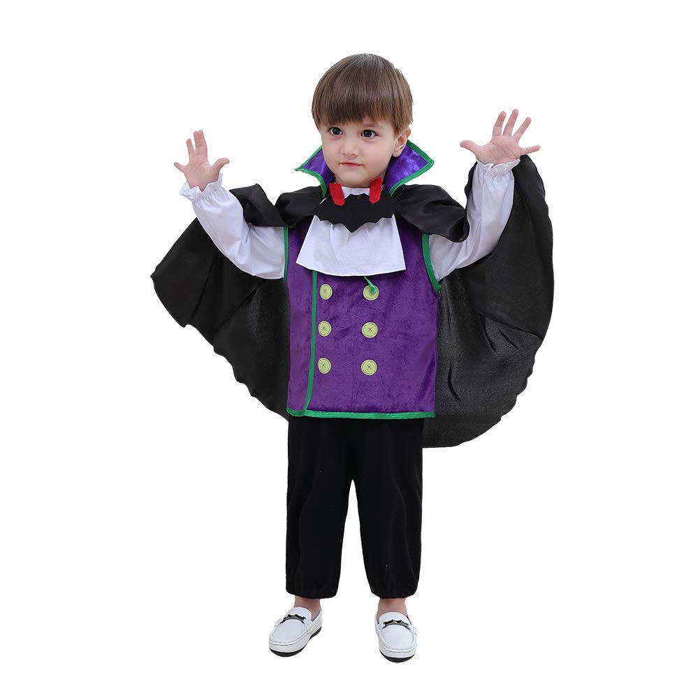 May's Baby Boys Cutie Vampire in Character Halloween Fancy Dress Costume 4pcs Set