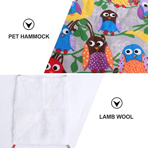 VILLCASE Pequeno Animal Rede Manter Aquecido Animal de Estimação Rede Balanço Macio Engrossar Cama d