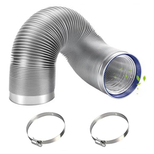 Bosmsaslad Tubo Aire Acondicionado Portatil, Flexible Manguera Ventilación 150 mm, 3 m Manguera Escape Aluminio, PVC Conductos Ventilación para Extractores, Climatizadores, Secadoras, Campanas