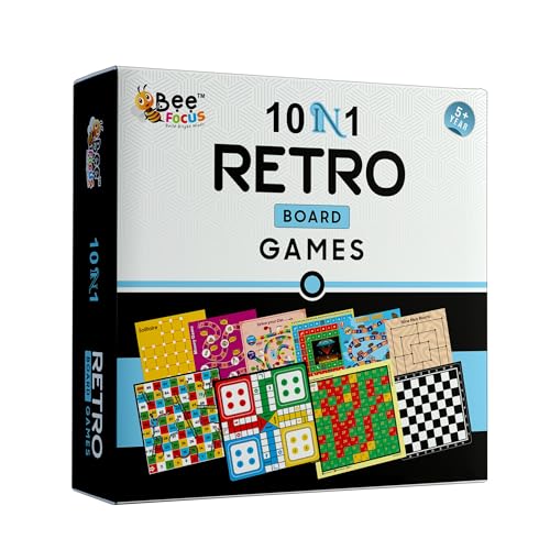 Image of 10 in 1 Board Games | Includes Ludo, Snakes & Ladders, Chess, Mathrun, Travel Games & More | Builds Critical Thinking, Strategies, Focus, & Team Work Spirit | Great Gift for Kids 5+ Years