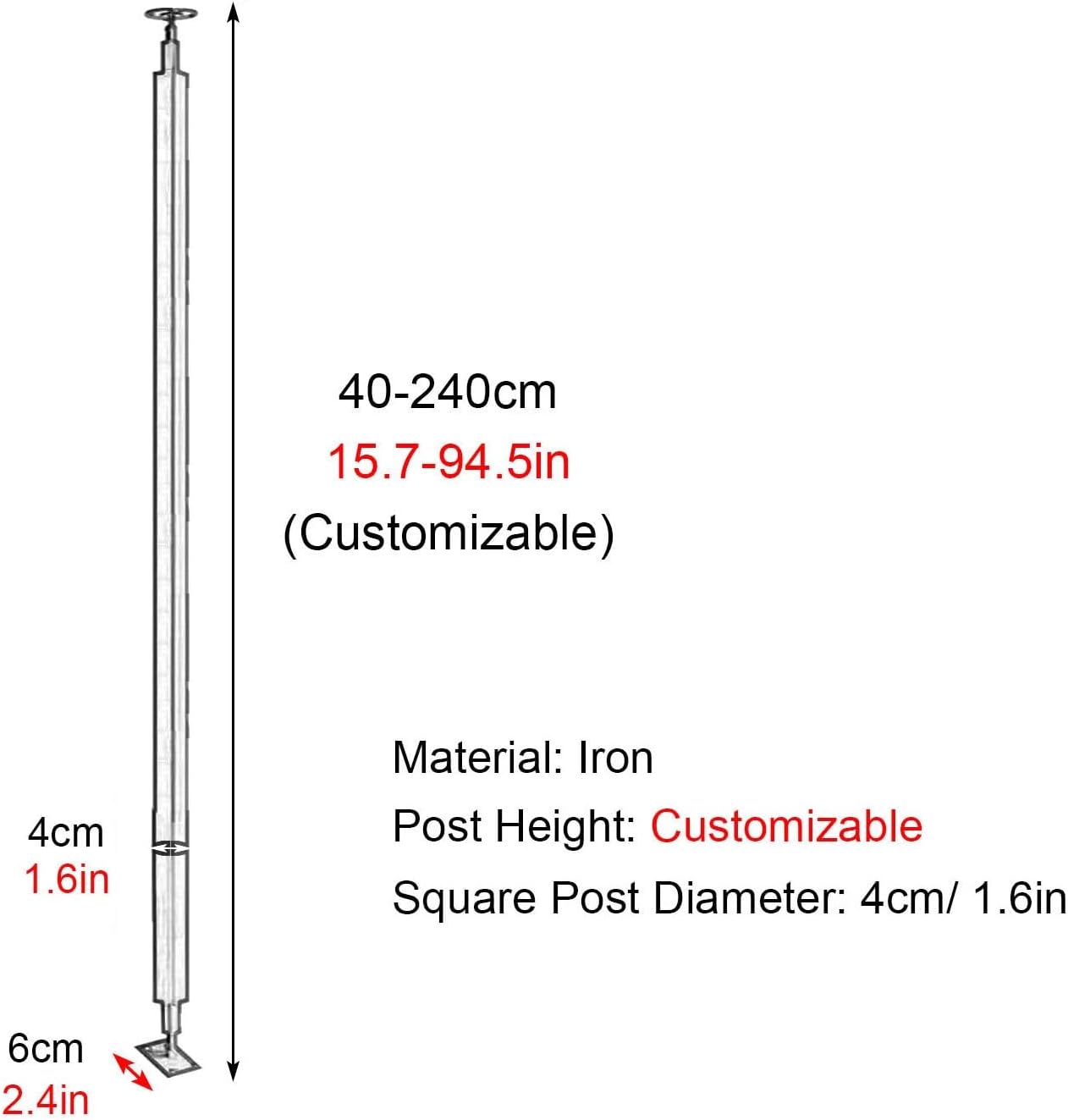 Black Metal Staircase Balusters - Universal Safety Spindles for Level & Sloped Stairs Stylish Fall Prevention Easy Installation Durable Upgrade for Modern Home Decor Ideal for Home