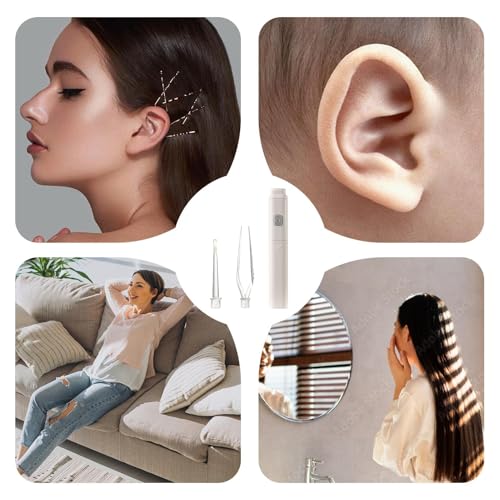 Eliminación de cerumen - Limpiador de oídos con luz, cureta ergonómica | Pinzas de precisión para limpieza del hogar, kit de viaje para adultos, ayuda higiénica segura, solución de cuidado portátil - imagen 4