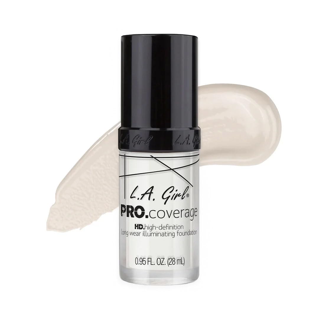 PRO.Coverage ILLUMINATING FOUNDATION, White – Buildable Medium to Full Coverage, Dewy Radiant Finish, Hydrating Vegan Formula with Vitamin E & C for Flawless Skin
