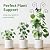 2 Pack 30 Inch Taller Plant Trellis for Potted Climbing Plants Indoor,Expandable Metal Garden Trellis for Climbing Plants,Flowers Vine Ivy, Sturdy Houseplant Support for Potted Plants with Ties