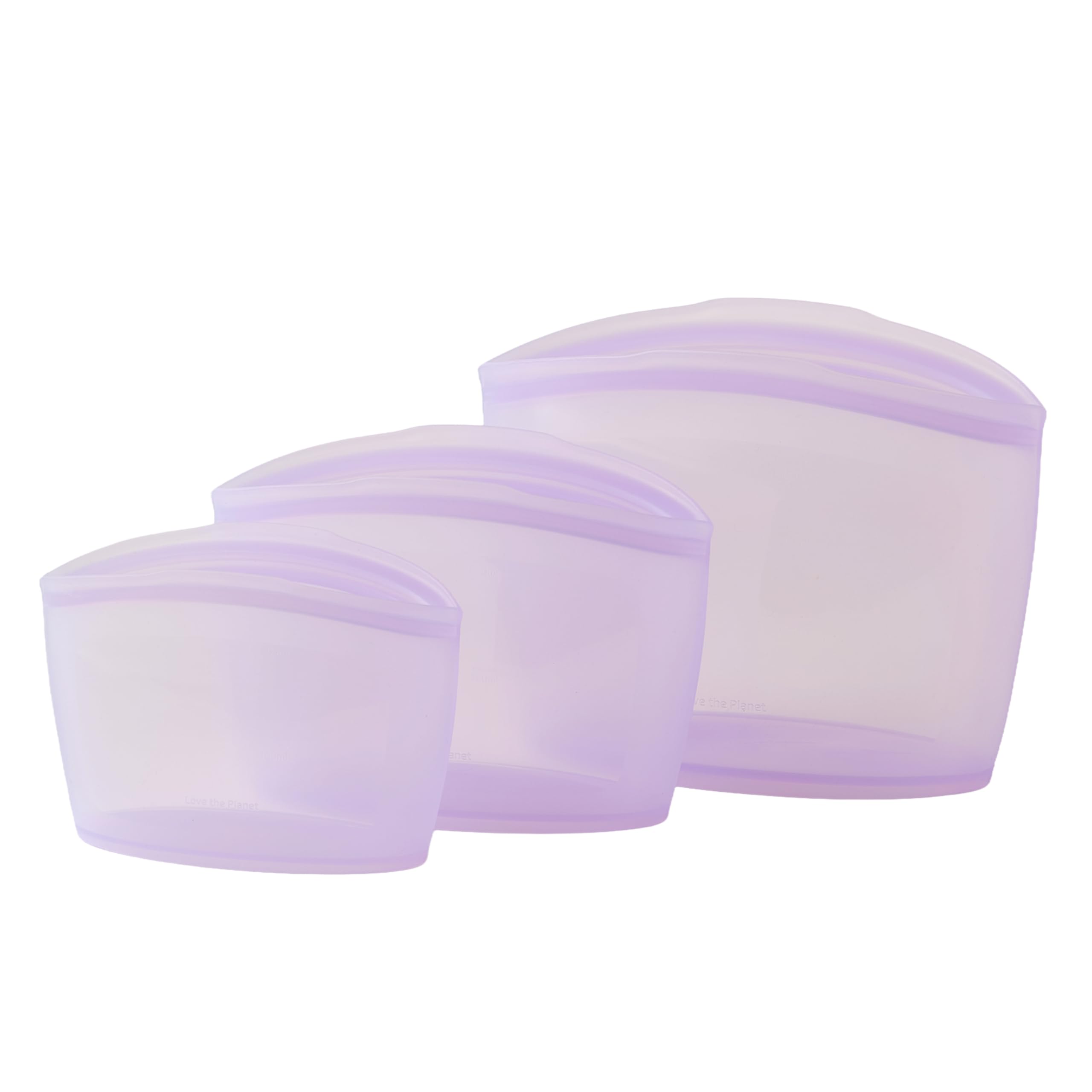 Blue Ginkgo Reusable Silicone Storage Bags &ndash; 3-Pack
