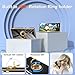 for Samsung Galaxy S24 Ultra Case: with 2Pcs Screen Protector, 360° Rotation Ring Holder Magnetic Kickstand Plating Gold Edge Soft TPU Shockproof Protective Cover for S24 Ultra, Black