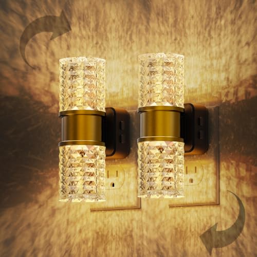 L LOHAS LED Night Light, Dimmable Night Lights Plug into Wall，2 Pack