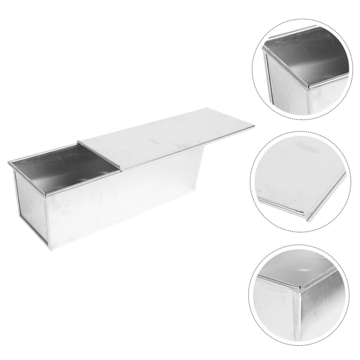 Molde para Pan de Aleación de Aluminio Tapa, Molde para Hornear Pan Reutilizable Gran Capacidad y Conducción de Calor para Panadería y Fiestas