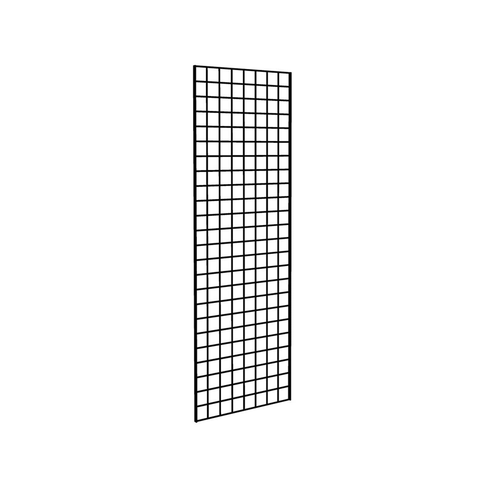 CompleteShopfittings Black Super Heavy Duty Grid Mesh Display Wall Panel Retail Shop Display-6ft High x 2ft Wide-4 Panels
