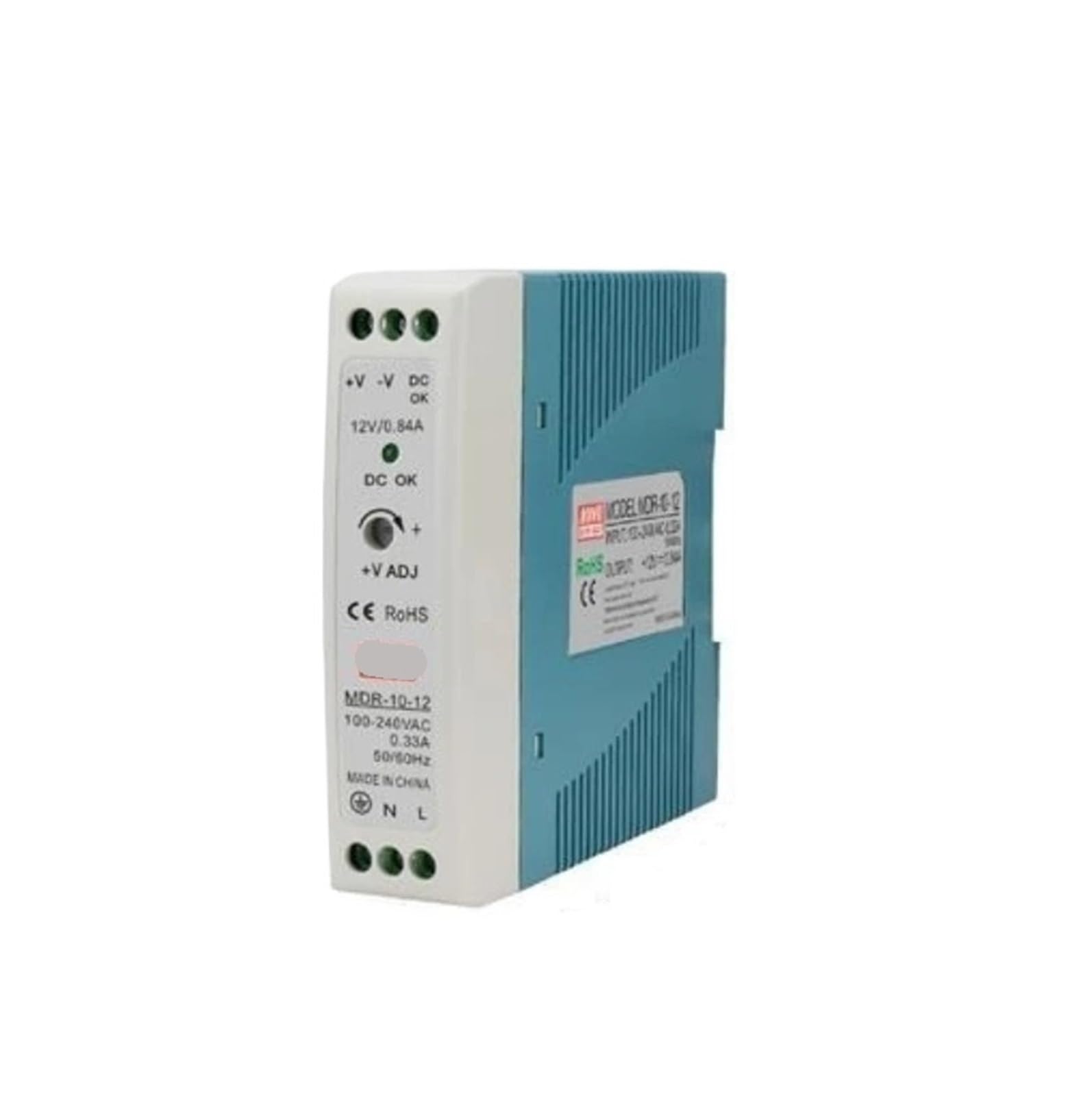 Sortie industrielle sur rail DIN avec le boîtier MDR-10 12V compact - 3