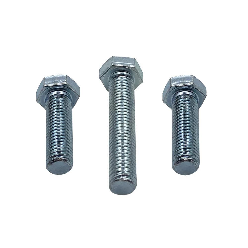 50x 1/2" UNC x 2" UNC Hexagon Head Bolts, Bright Zinc Plated Steel, Fully Threaded Set Screws, Imperial UNC Bolts for Heavy-Duty Applications - Durable & Corrosion Resistant