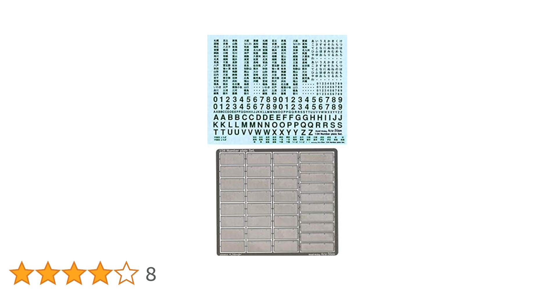 Amazon.co.jp: 1/24 ナンバープレートセット 3点セット : ホビー