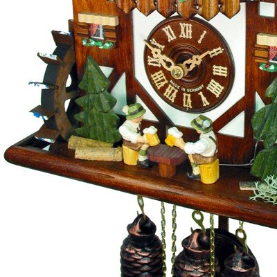 Pendule à Coucou Anton Schneider – Maison Forêt-Noire Avec Buveurs – Modèle SC 8TMT 3413/9 – Neuf