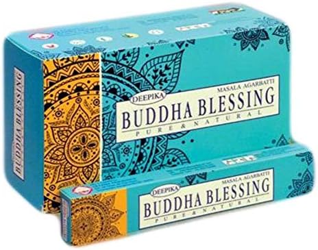 Deepika Buddha Blessing Incense Sticks Agarbatti Indian Natural Fragrance 12 Packs
