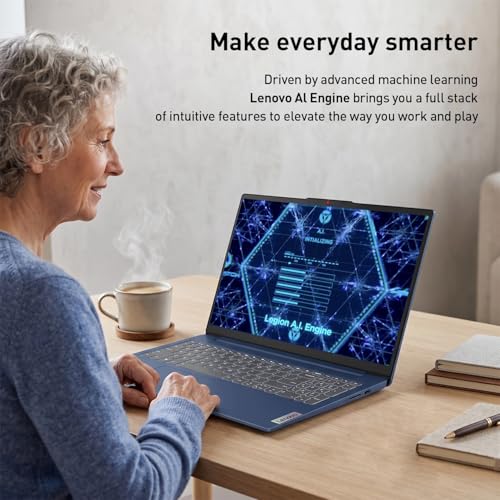 Image of Lenovo 2026 Model 15.6 inch FHD IdeaPad Slim 3i Rugged Reliability Laptop, Microsoft Copilot AI, Intel 4-Core CPU, Up to 12h Battery Life, Abyss Blue, 8GB DDR5 RAM, 128GB Storage, Win11, w /Laptop Cooler