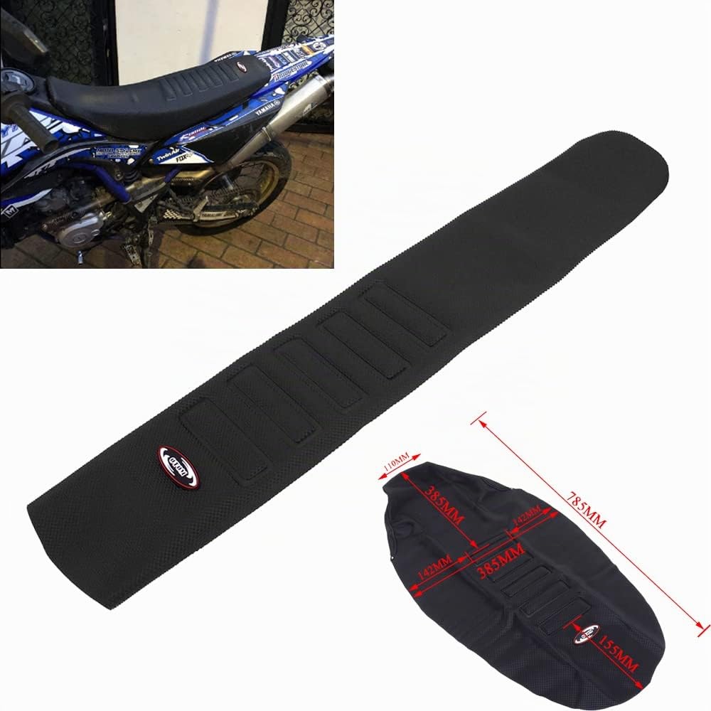 FastPro Housse de siège de Moto Universelle en Caoutchouc Noir