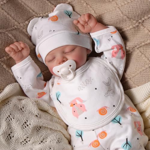 Muñeca Bebé Reborn de Vinilo 17 pulgadas con Accesorios miniatura 1