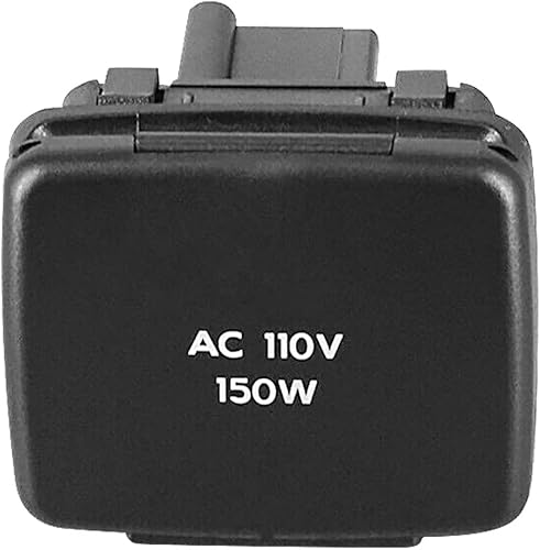 Reemplace BC3Z-19N236-A Enchufe de toma de corriente posterior de la consola central, 110V 150W conjunto de zócalo para Ford Lincoln