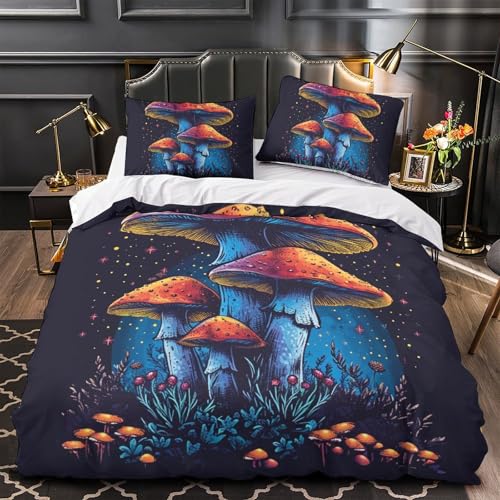 Housse de couette asperges 3D microfibre de qualité parure de lit double 200x200cm