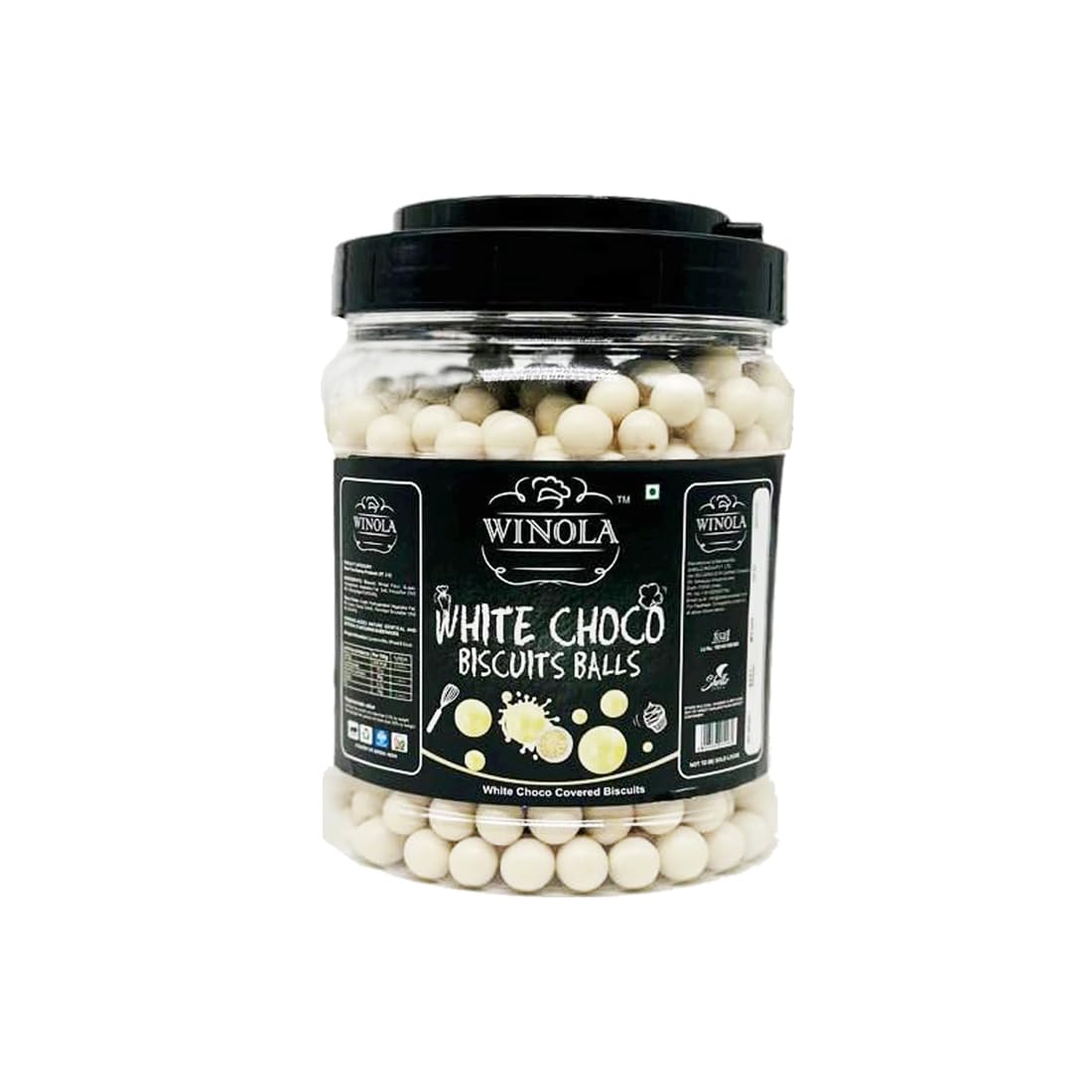 Winola White Chocolate Biscuit Balls - White Chocolate Munchies (1 kg)