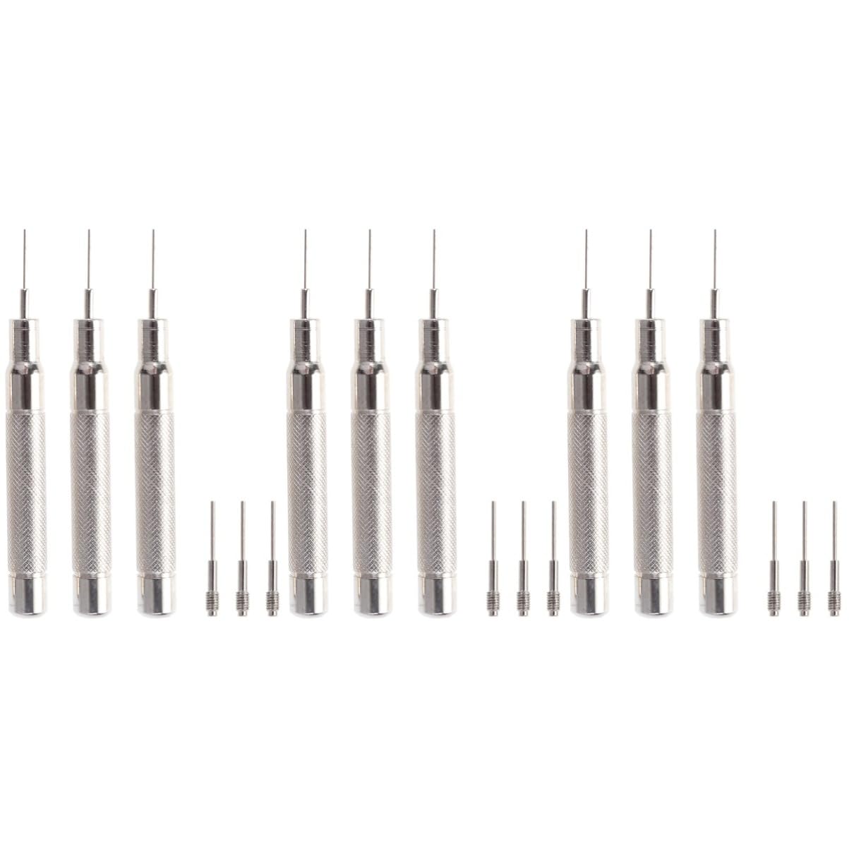 LIFKOME 3pcs Punch Tool Watch Repair Tools & Kits Watch Band Tool Mini Accessories Household Tools Spring Tools Hand Tools Home Tools Plug Tap Steel Punching Needle Removal Tool Strap