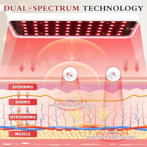 Red Light Therapy, Handheld Red Light Therapy for Face with Adjustable Stand, 660nm & 850nm Infrared Red Light Therapy Device at Home and Office Use - Image 5