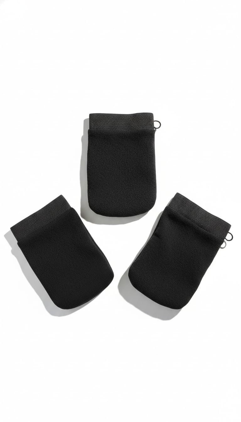 Robinan Body Exfoliating Glove | Deep Cleansing Bath Scrub | Dead Skin Removal & Smooth Skin(Pack Of 3)-picture-30