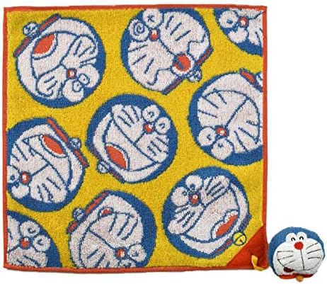 Amazon Co Jp ドラえもん タオル ハンカチ マスコット付き 50th イエロー 服 ファッション小物