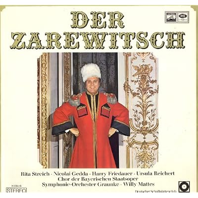 FRANZ LEHAR "DER ZAREWITSCH Mattes Gedda Streich Friedauer Vinyl LP