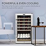 Whynter FWC-341TS 34 Bottle Freestanding Stainless Steel Wine Refrigerator with Display Shelf and Digital Control, Gray - Image 5