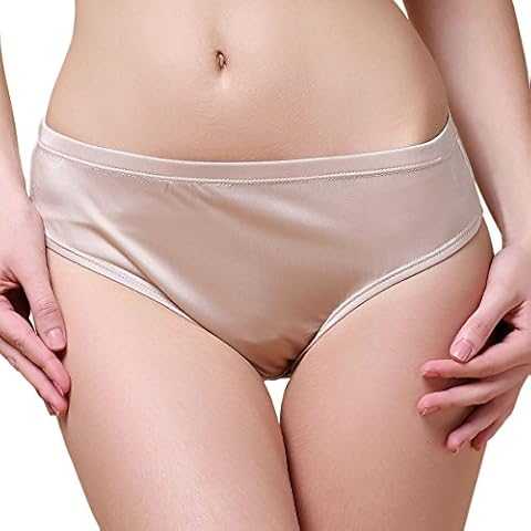 Knitted Pure Silk Women Panties[USL] Beige Cover