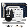 Pinata Wedding Gifts for Couples Unique, Mr and Mrs Wedding Gift, Mr. Right and Mrs. Always Right Wine Tumbler Set…
