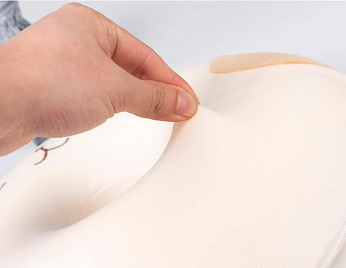 Miniatura 5 de Cojín de asiento de silla de 2.8in de grosor, 15.7 x 15.7in de espuma viscoelástica con cremallera, bonito diseño de dona para el hogar, oficina,