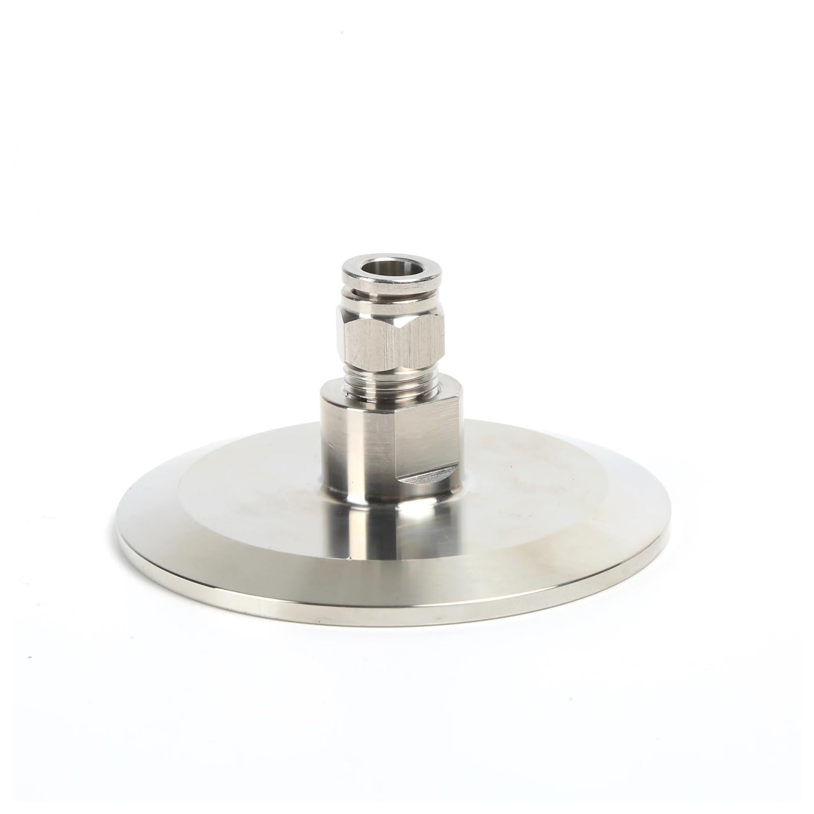 Adaptador Manguera Ducha Conector de Tubo neumático SS304 Tri Abrazadera TC25.2MM-77.5MM Accesorios for mangueras Aire PC 4MM-16MM Acero Inoxidable Push | TC64MM,16mm