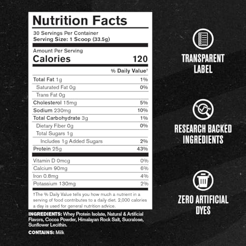 Image of Jacked Factory Authentic ISO Whey Protein Isolate Powder - Low Carb, Non-GMO Muscle Building Protein w /No Fillers, Post Workout Recovery - 30 Servings, Chocolate